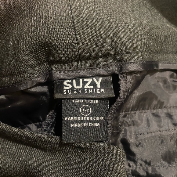 Suzy Shier dark gray dress pants, size 1/2 - Picture 3 of 5
